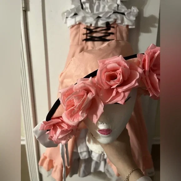 Black Butler Kuroshitsuji Ciel Phantomhive Robin dress Halloween Cosplay Costume - Picture 3 of 3